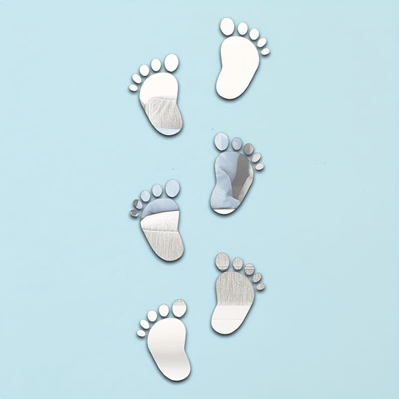Baby Footprint Wall Decal Vector Files for Laser Cutting