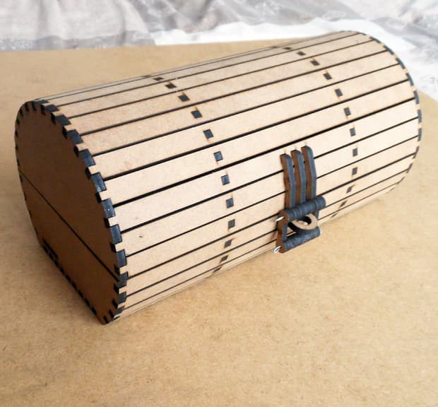 Barrel Storage Box Laser Cut Plan DXF File