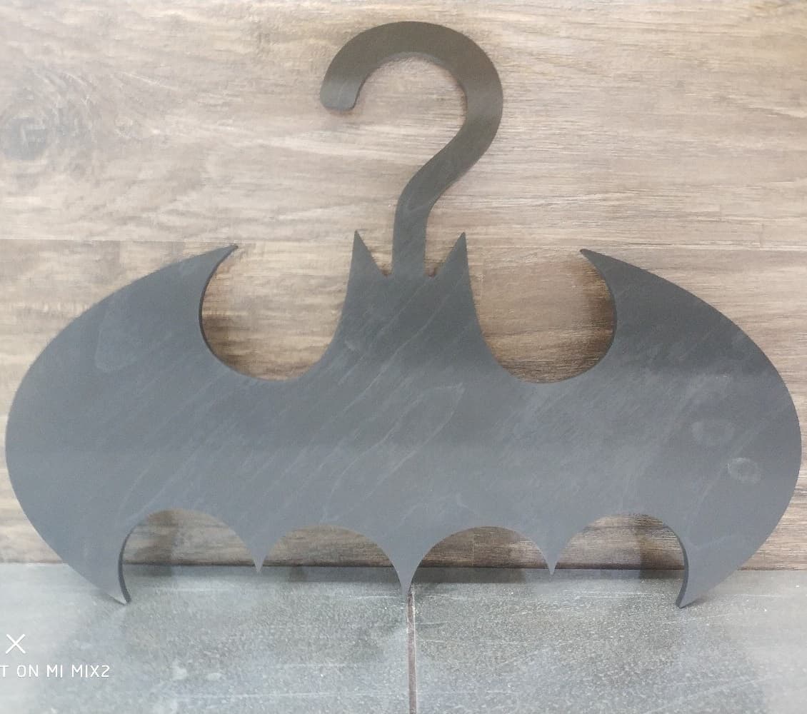 Batman Logo Clothes Hanger Laser Cut Vector File
