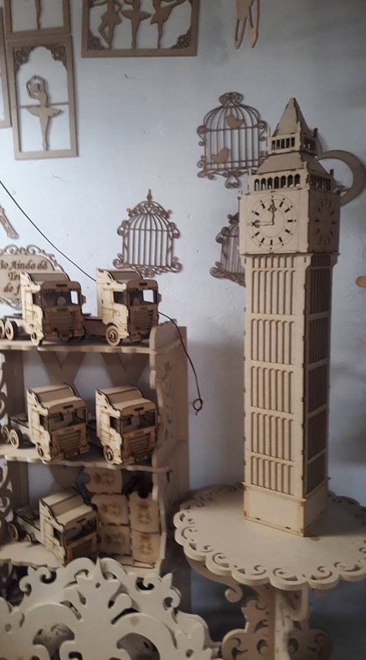 Big Ben 3D Puzzle Laser Cut Vector File (DXF)
