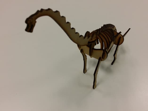 Brachiosaurus 3D Dinosaur Puzzle Laser Cut DXF File