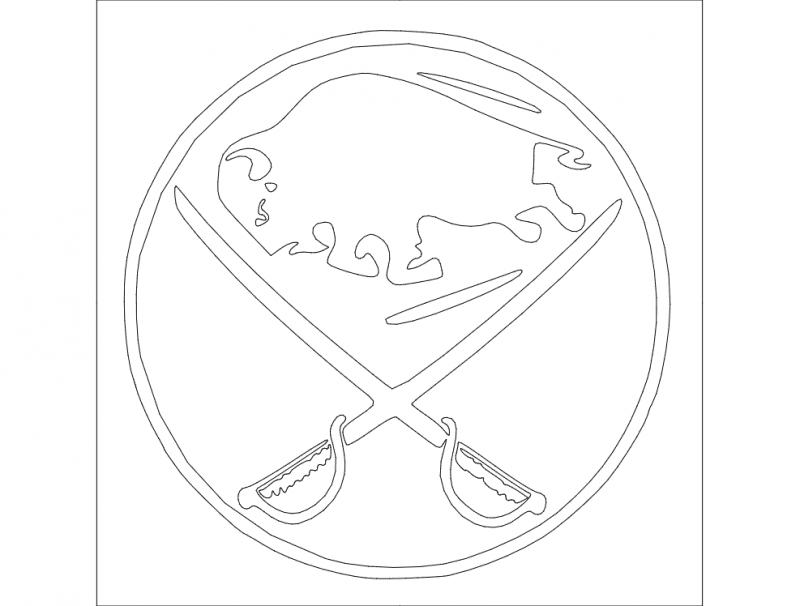Buffalo Sabres NHL Logo Vector File for Laser Cutting