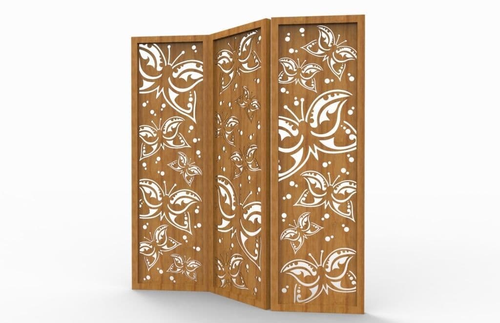 Butterfly Room Divider Screen Panel CNC Vector File