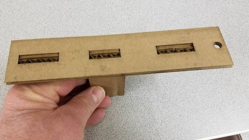 Cardboard Jet Launcher Vector File for Laser Cutting