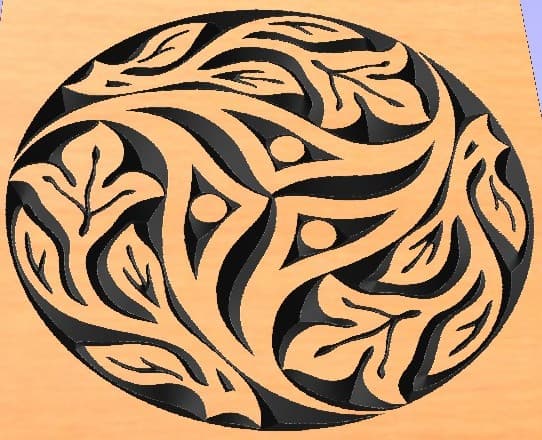 Celtic Trinity Knot Floral Rosette DXF Vector for Laser Cutting