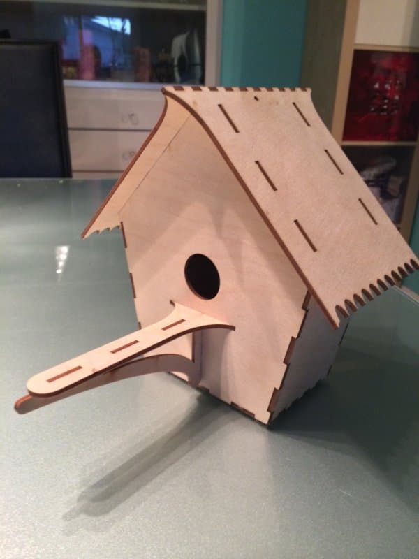 Charming DIY Wooden Bird House Laser Cut Vector File DXF