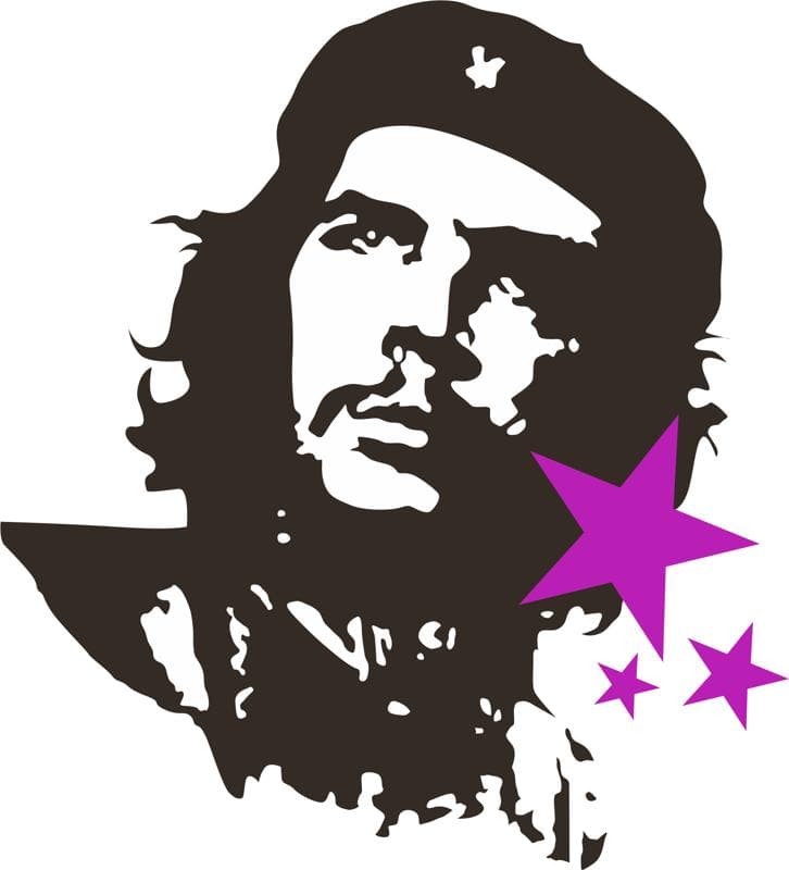 Che Guevara Stencil Vector Design for Laser Cutting (DXF, SVG)