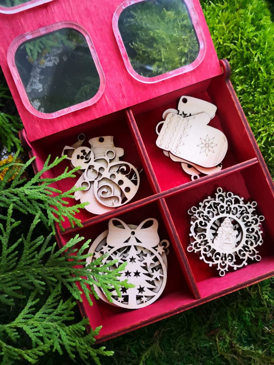 Christmas Ornament Storage Box Laser Cut Vector File