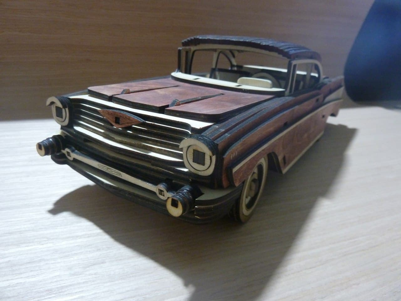 Classic 1957 Chevrolet Bel Air 3D Puzzle Laser Cut Vector