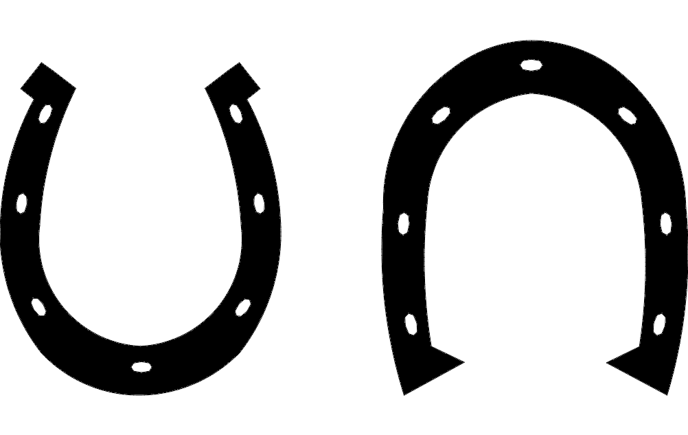 Classic Horseshoe Vector Designs for Laser Cutting (DXF)