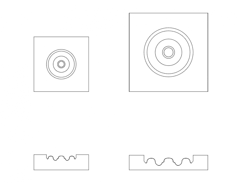 Classic Rosette Woodworking Design DXF Vector File
