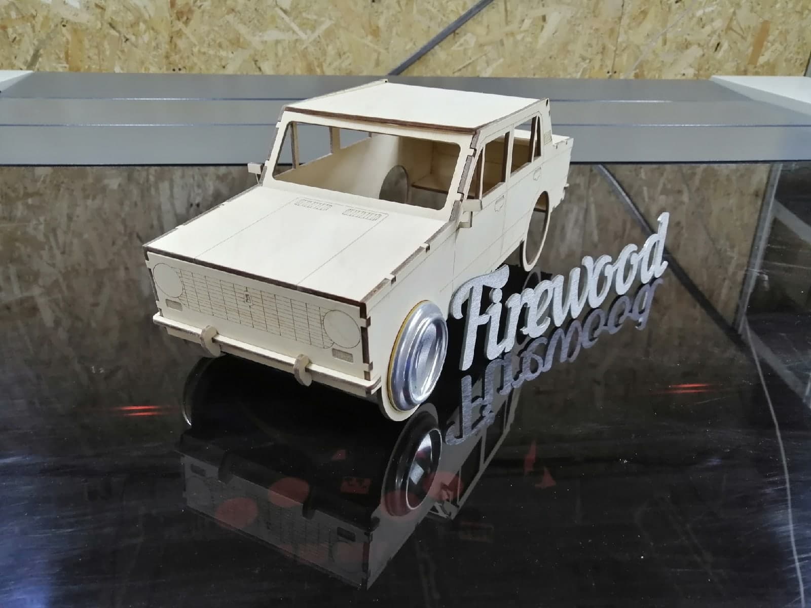 Classic Sedan Car 3D Model Laser Cut Vector File
