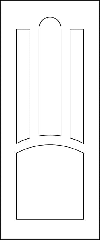 Classic Wooden Door Panel Design Vector File