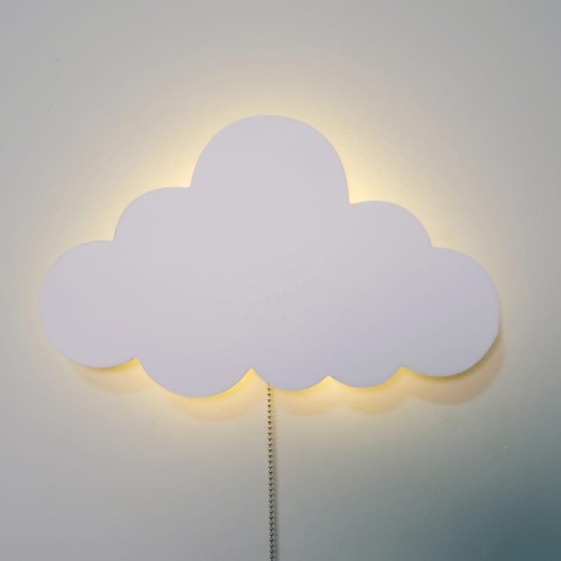 Cloud Wall Night Light Vector Design for Laser Cutting (SVG)