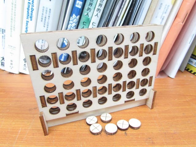 Connect 4 Strategy Game Laser Cut Vector File (DXF)