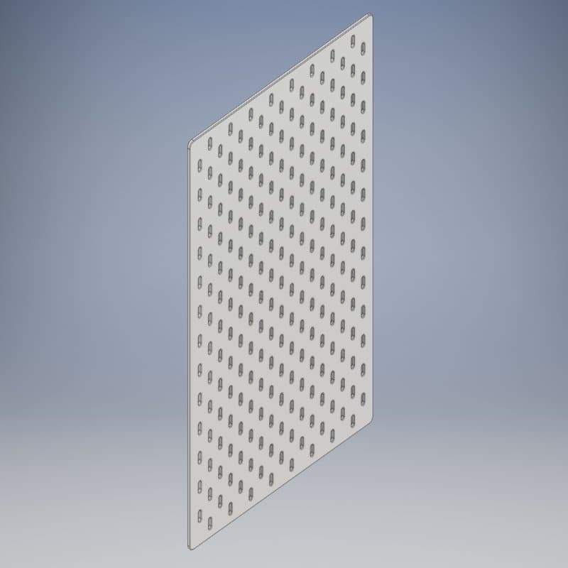 Custom IKEA SKADIS Style Pegboard Vector File for Laser Cutting
