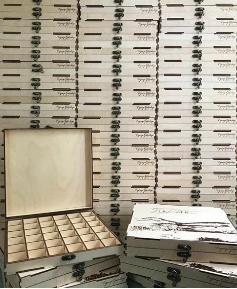 Customizable Grid Organizer Box Vector for Laser Cutting
