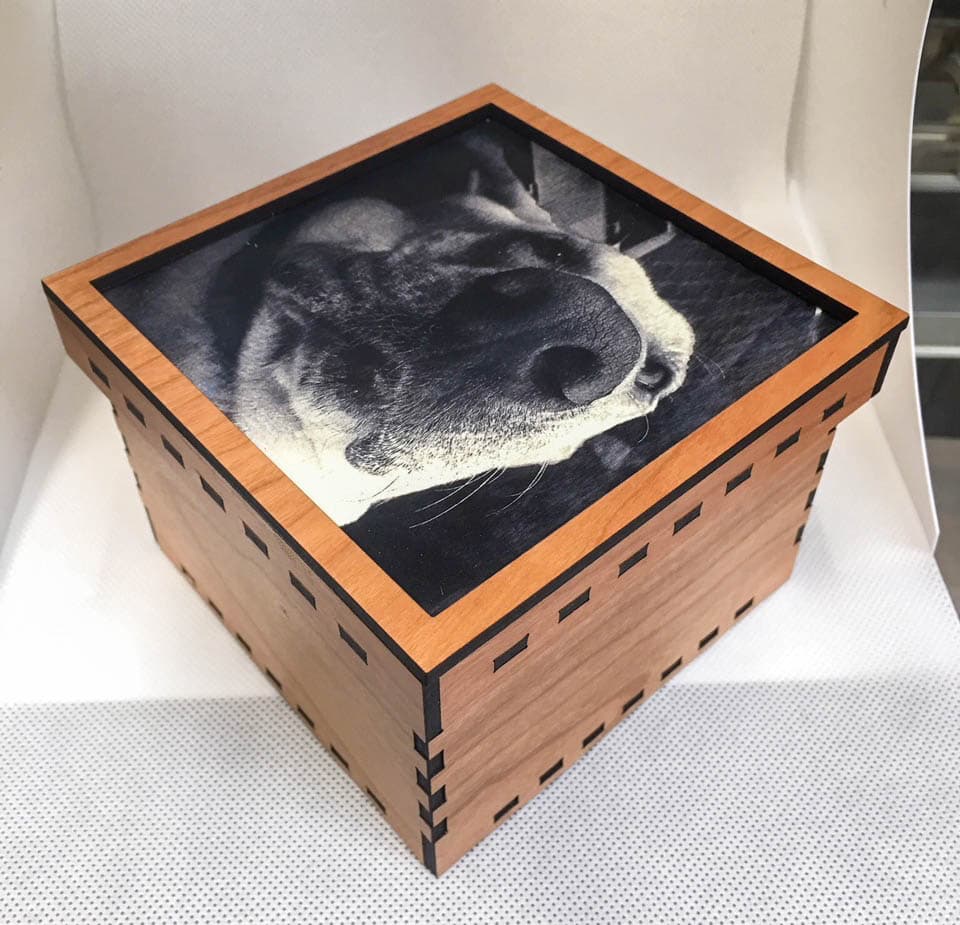 Customizable Photo Memory Box Laser Cut SVG File
