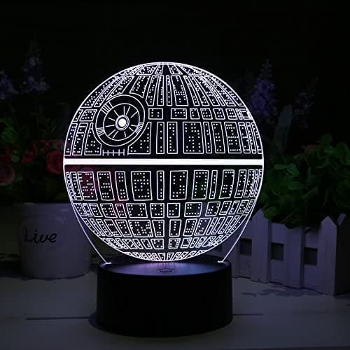 Death Star 3D Illusion Lamp Laser Cut Vector File