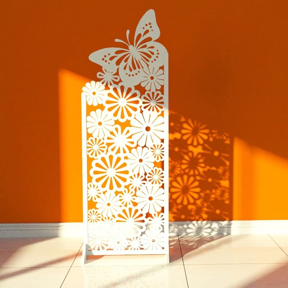 Decorative Butterfly and Flower Room Divider Laser Cut File
