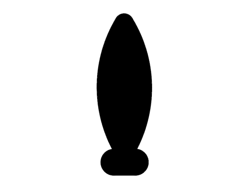 Decorative Finial Silhouette Vector File for CNC Cutting