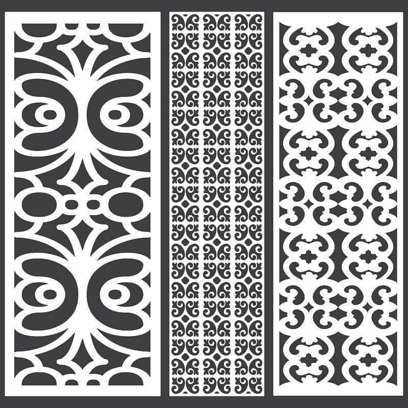 Decorative Geometric Laser Cut Panels - Free Vector Files
