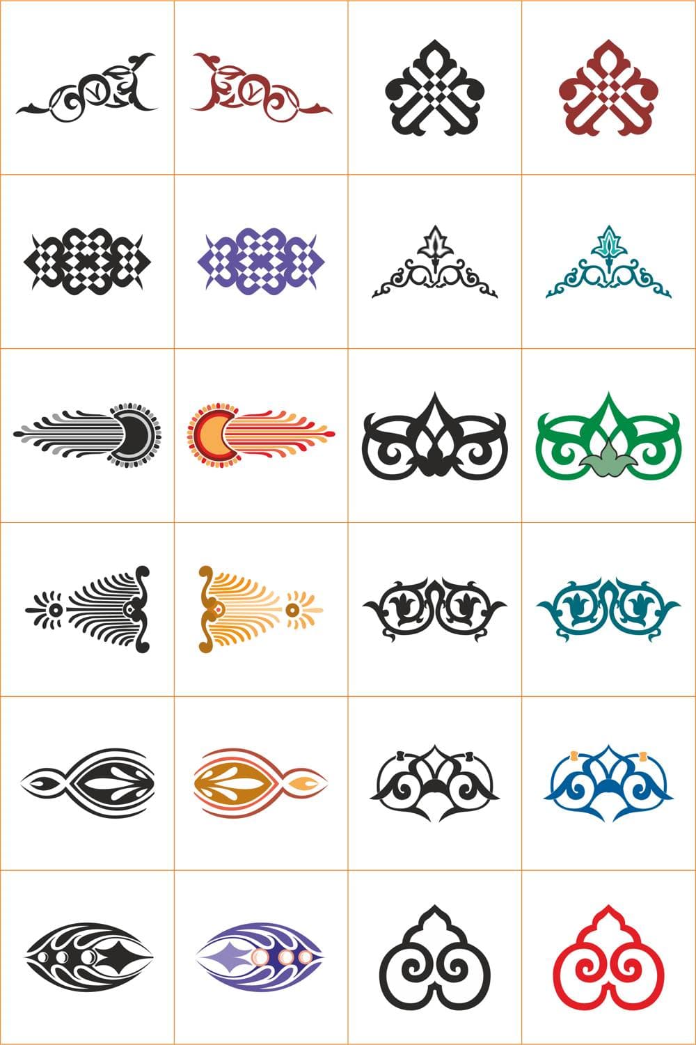 Decorative Ornamental Patterns Vector Collection for Laser Cutting
