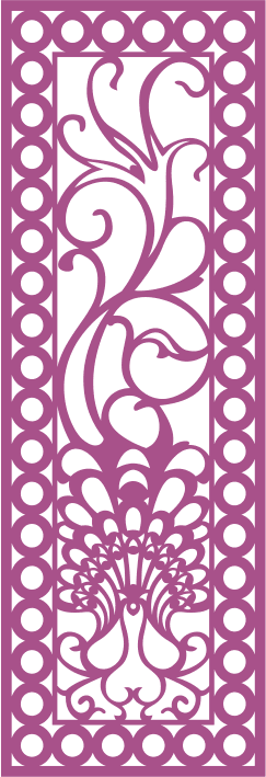 Decorative Ornamental Screen Panel Laser Cut Vector File