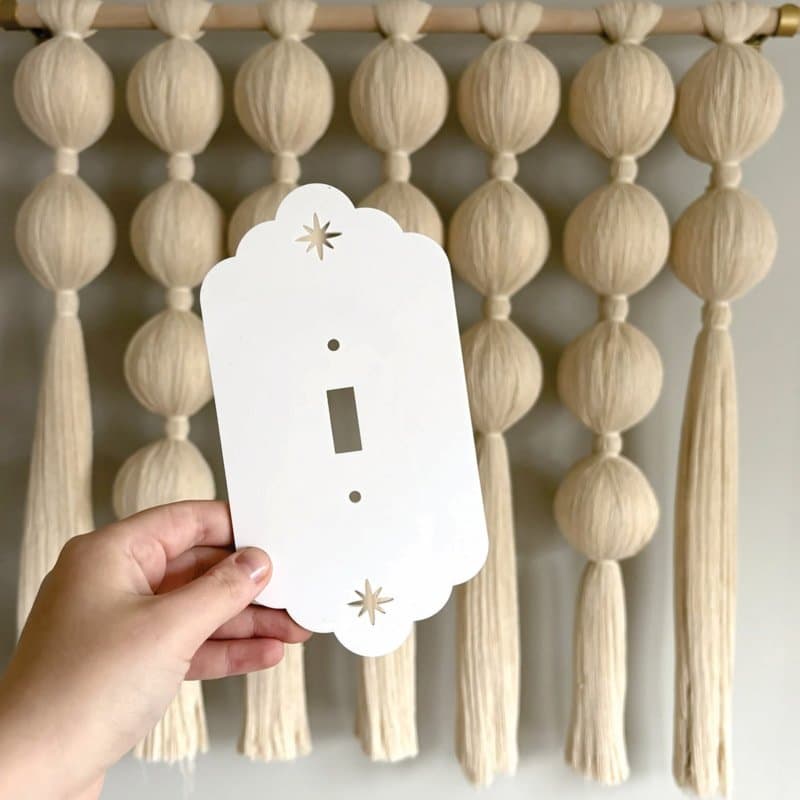 Decorative Scalloped Light Switch Plate Vector File