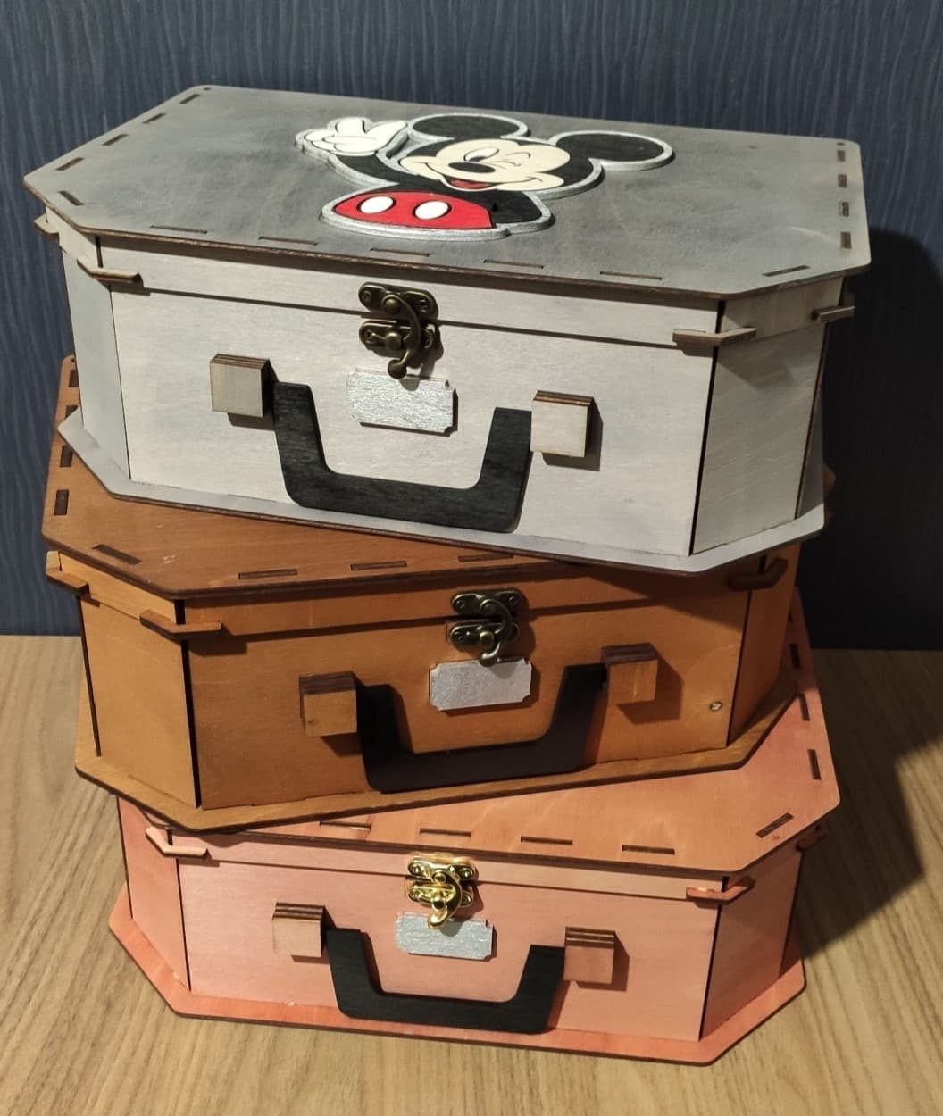 Decorative Suitcase Gift Box Laser Cut File Vector