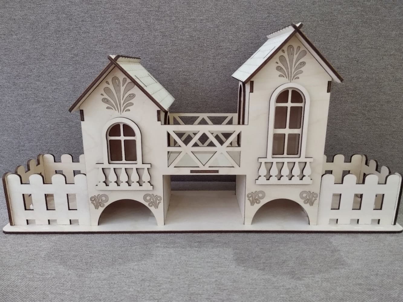 Decorative Tea Bag House Organizer Laser Cut Vector File