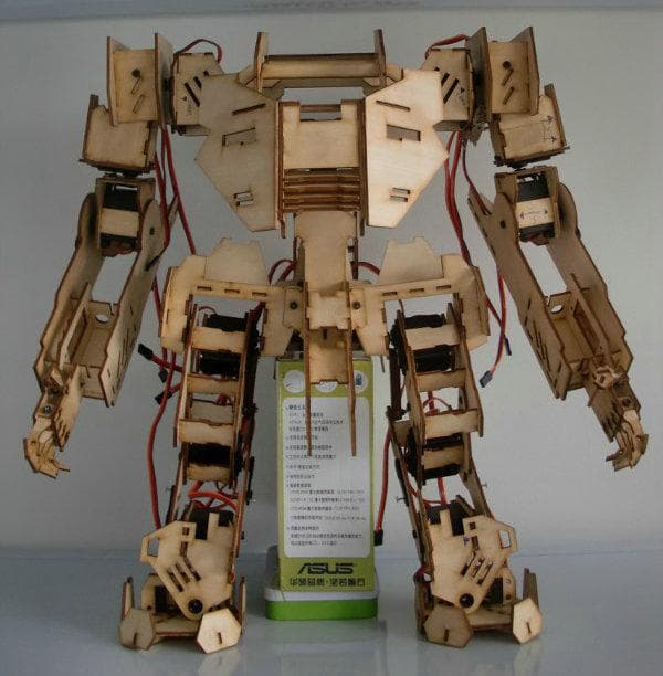 DIY Robotic Mech Action Figure 3D Puzzle Laser Cut DXF File