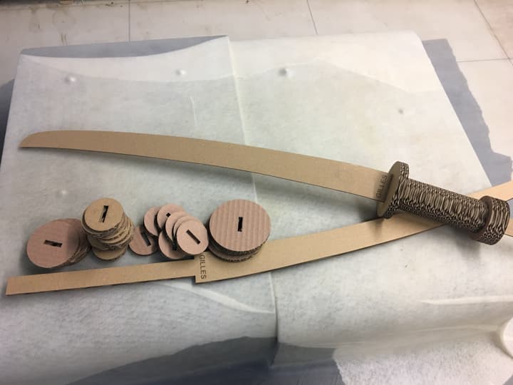 DIY Samurai Sword Laser Cut Vector File (DXF)