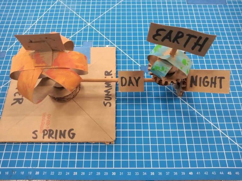 DIY Solar System Earth-Sun Model Vector File for Laser Cutting