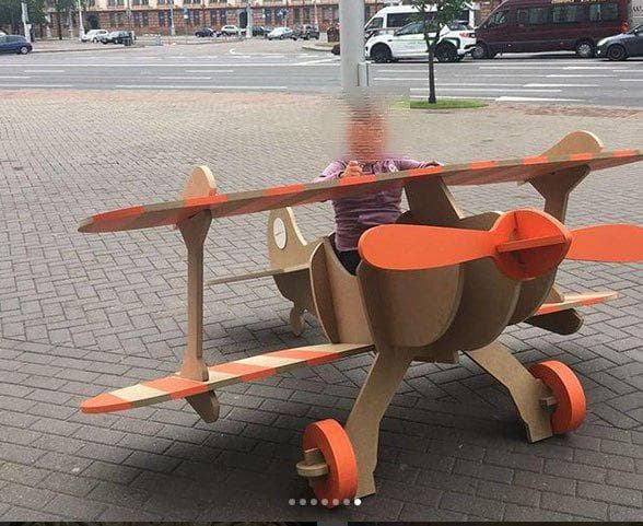 DIY Wooden Airplane Toy for Kids Laser Cut Vector File