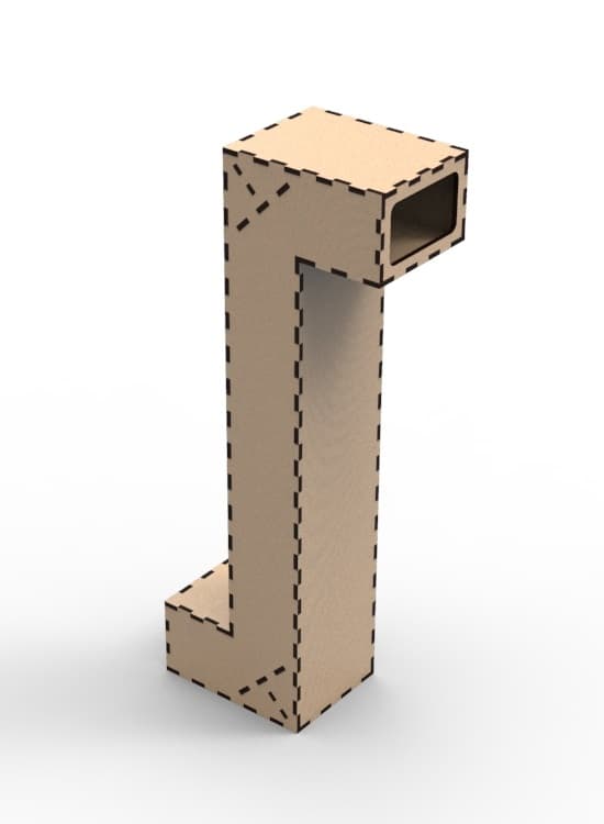 DIY Wooden Periscope Laser Cut Vector Plan