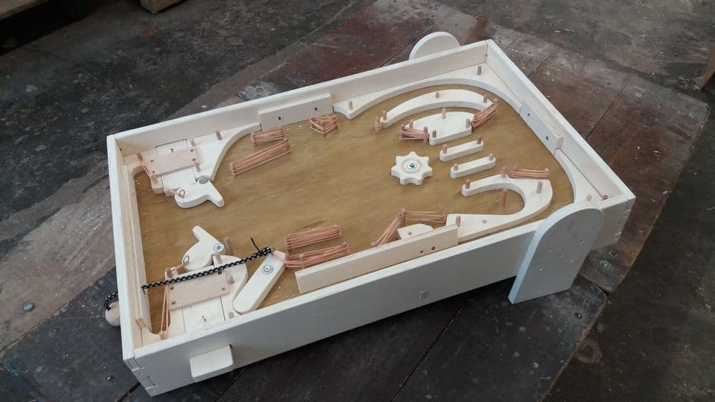 DIY Wooden Pinball Machine Vector Plan for Laser Cutting DXF
