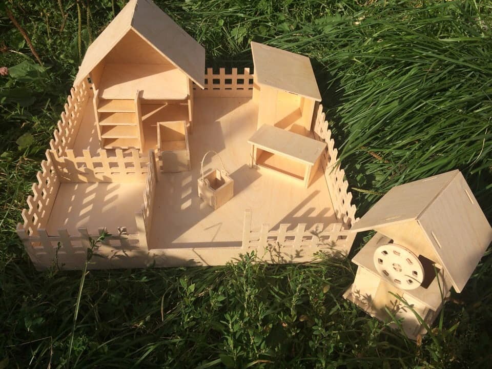 DIY Wooden Toy Farm Set Laser Cut Vector File