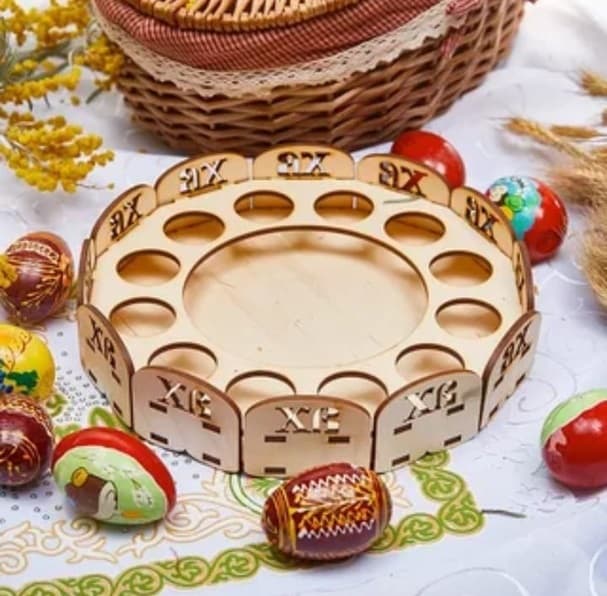 Easter Egg Holder Display Stand Laser Cut Vector Design