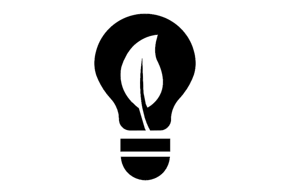 Eco Light Bulb Vector Design for Laser Cutting DXF