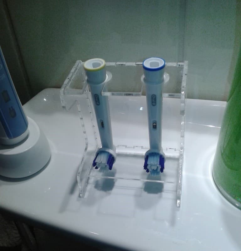 Electric Toothbrush Holder Stand Laser Cut Vector File