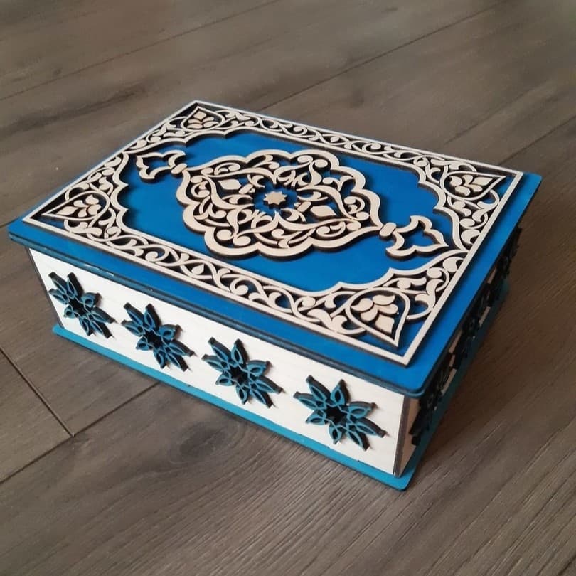 Elegant Decorative Book Box Laser Cut Vector File