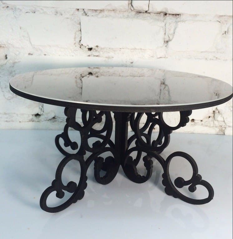 Elegant Decorative Cake Stand Laser Cut Vector File