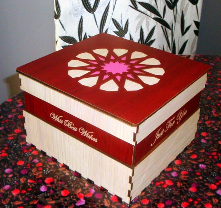 Elegant Decorative Gift Box Laser Cut Vector File