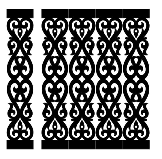 Elegant Decorative Lattice Panel Vector - Laser Cut SVG