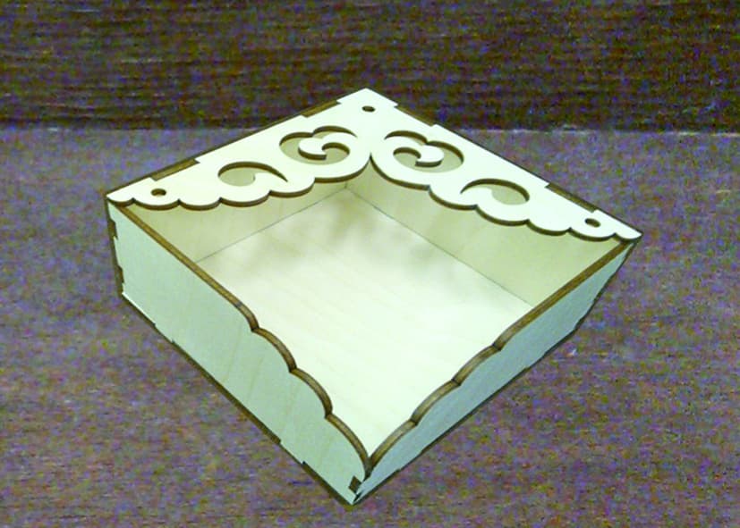 Elegant Decorative Napkin Holder Laser Cut Vector File
