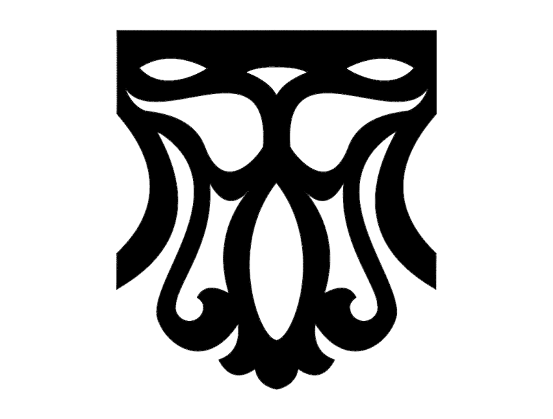 Elegant Decorative Ornament DXF Vector File for Laser Cutting