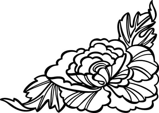 Elegant Floral Corner Ornament Vector File for CNC