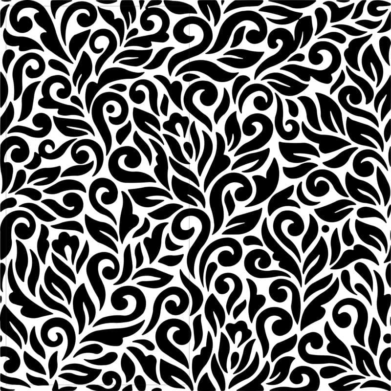 Elegant Floral Damask Seamless Pattern Vector for Laser Cutting