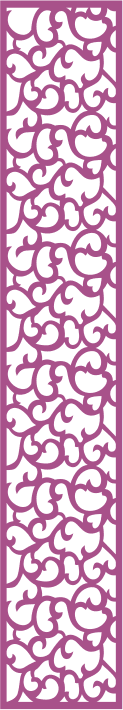 Elegant Floral Lattice Laser Cut Panel Vector File